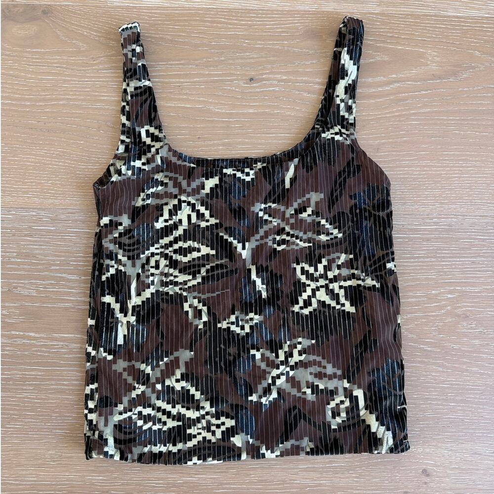 Siedres Sleeveless Top Cali Size S Brown Gold